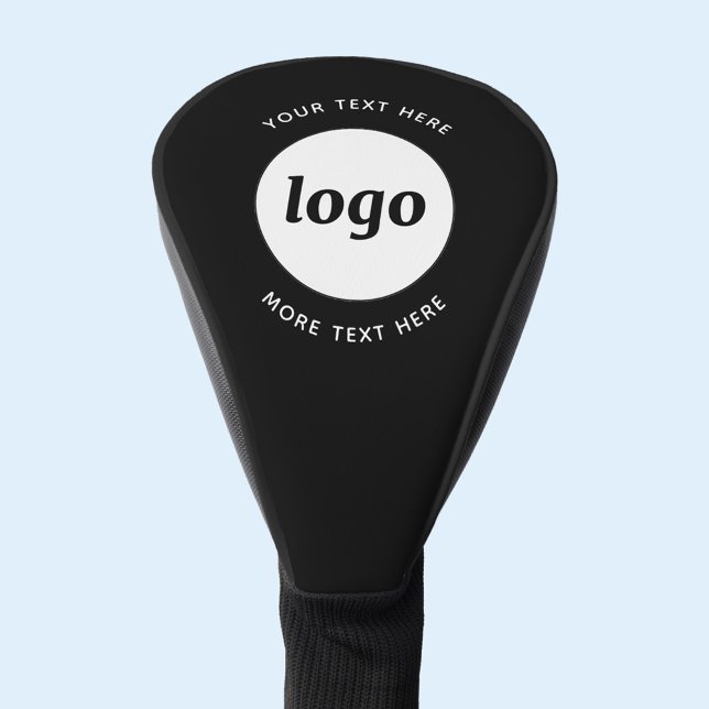 Couvre-club De Golf Logo simple avec texte promotionnel pour les entre (Custom logo with text promotional business golf head cover)