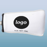 Couvre-club De Golf Logo simple et commerce de texte<br><div class="desc">Logo simple et texte personnalisé pour votre entreprise. Remplacez le logo et le texte par le vôtre pour customiser. Utilisez-les vous-même,  donnez-les à vos employés et collègues,  vendez-les à vos clients et clients ou donnez-les comme matériel promotionnel pour inspirer la fidélité de vos clients.</div>
