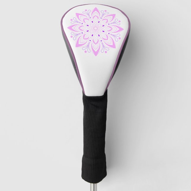 Couvre-club De Golf Lotus Mandala Design (Devant)