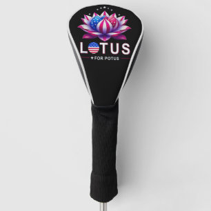 Couvre-club De Golf Lotus pour Potus Kamala Harris tendance Lotus Potu