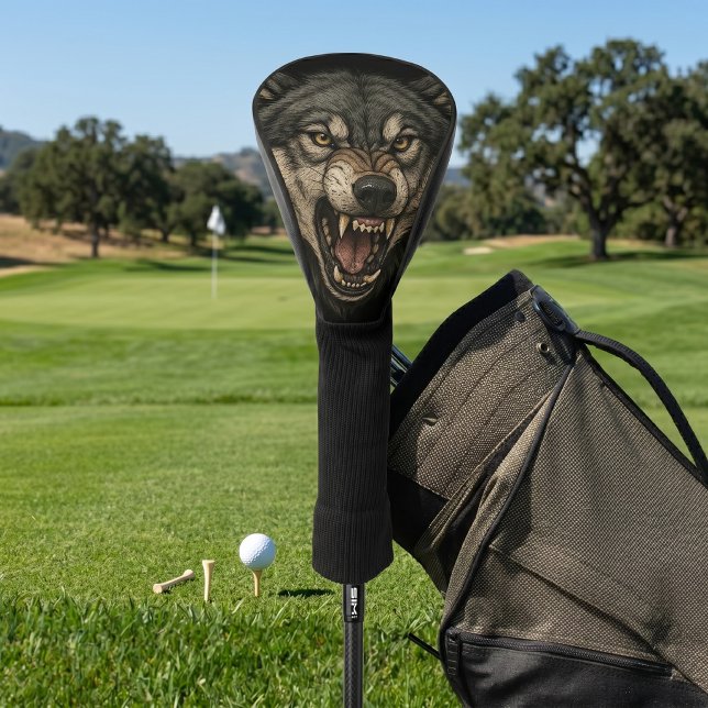 Couvre-club De Golf Loup Féroce (Créateur téléchargé)