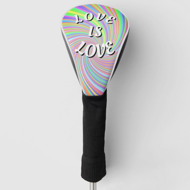 Couvre-club De Golf Love Is Love Fierté (Devant)