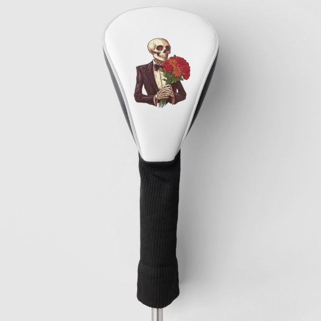 Couvre-club De Golf Lover Bones � Funny Romantic Skeleton (Devant)