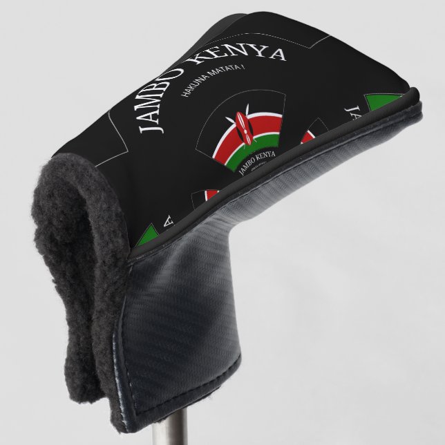 Couvre-club De Golf Lovey Kenya Text Art Design (Devant 3/4)