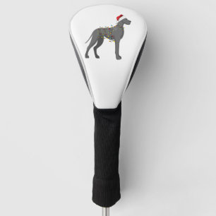Couvre-club De Golf Lumière de Noël Great Dane
