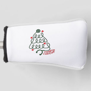 Couvre-club De Golf Lumières de sapin de Noël Stéthoscope Blouse de so