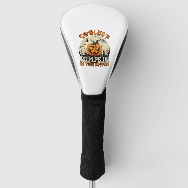 Couvre-club De Golf Lunettes de soleil Coolest Pumpkin Patch Chapeau d (Devant)
