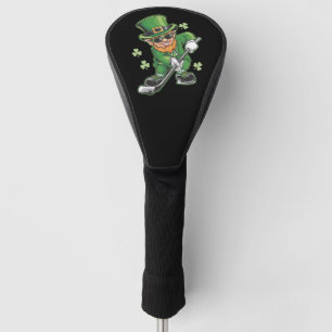 Couvre-club De Golf Lutin jouant au hockey St Patrick's Day Irlandais