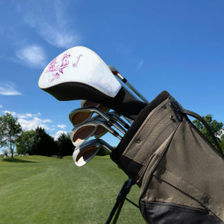Couvre-club De Golf Magenta Dolphin Personnalisé
