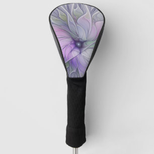 Couvre-club De Golf Magnifique beauté moderne abstraite fleur d'art fr