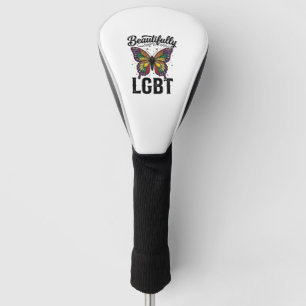 Couvre-club De Golf Magnifique Chemise LGBT Papillon Vintage Fierté_1