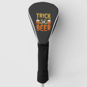 Couvre-club De Golf Mains de squelette de bière ou farce d'Halloween