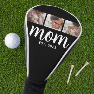 Couvre-club De Golf Maman a établi un script moderne gras noir 3 Photo