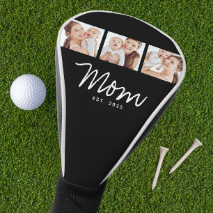 Couvre-club De Golf Maman a établi un script moderne gras noir 3 Photo