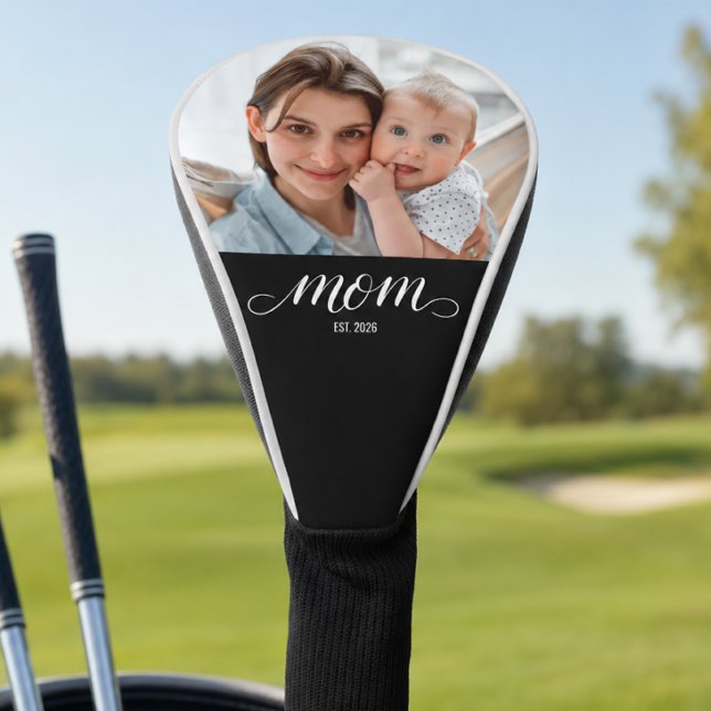 Couvre-club De Golf Maman a établi une photo de script moderne  (Créateur téléchargé)