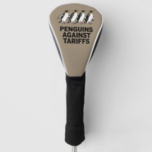 Couvre-club De Golf Manchots vintage protestent contre les droits de d