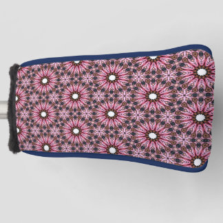 Couvre-club De Golf Mandala Bohème Plume Rose