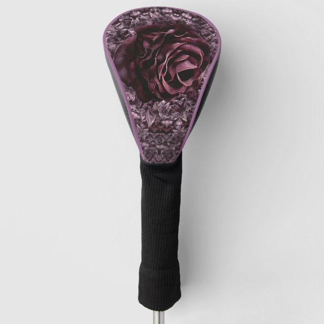 Couvre-club De Golf Mandala de rose  (Devant)