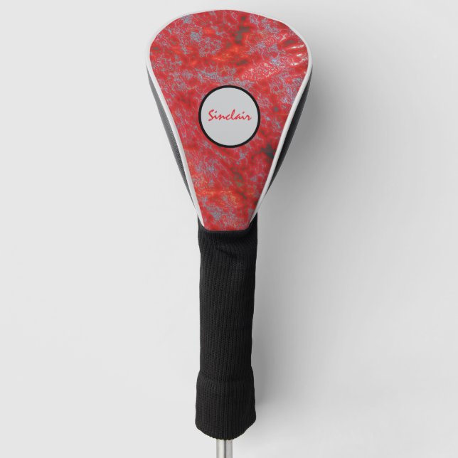 Couvre-club De Golf Marbre rouge Faux (Devant)