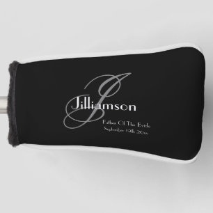 Couvre-club De Golf Mariage Père De La Mariée Cadeau Classique Monogra
