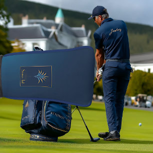 Couvre-club De Golf Marine Blue Midnight Palm Collection Golf de luxe