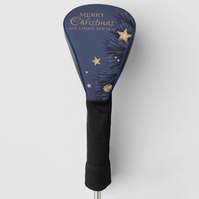 Couvre-club De Golf Marine Gold Simple Christmas Day Driver Meilleur (Devant)