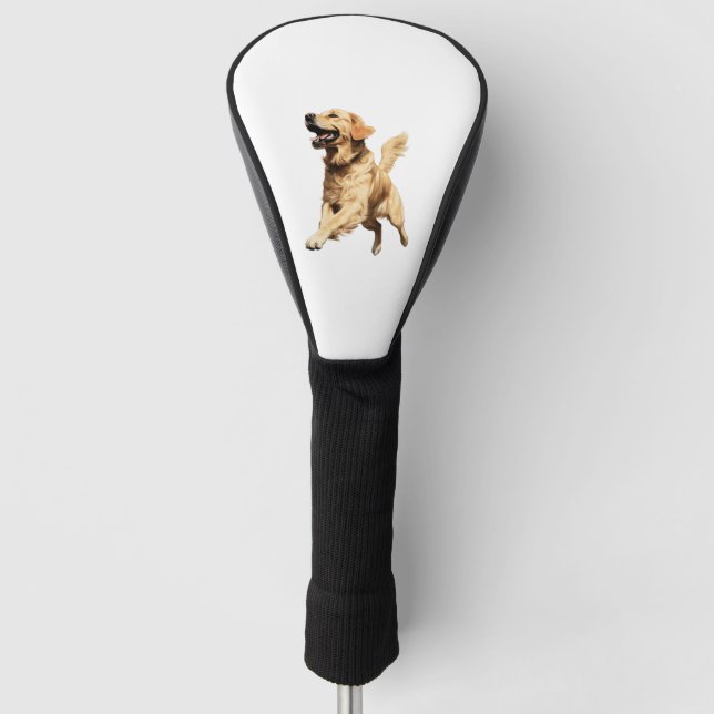 Couvre-club De Golf Marionnette Golden Retriever - Animaux de compagni (Devant)