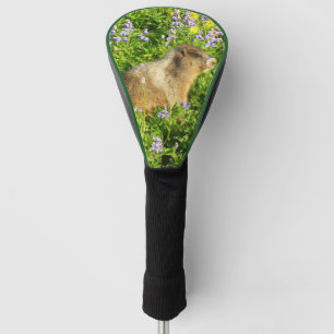 Couvre-club De Golf Marmot dans le Mont Rainier Fleurs sauvages