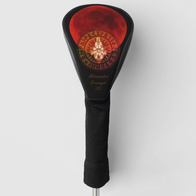 Couvre-club De Golf Masonic Warrior Golf Head Cover (Devant)