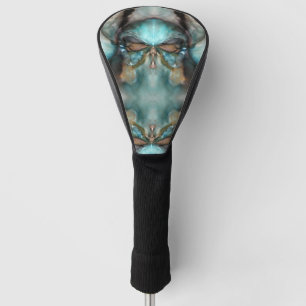 Couvre-club De Golf Masque Viking Turquoise abstrait