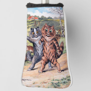 Couvre-club De Golf Match de golf, Louis Wain