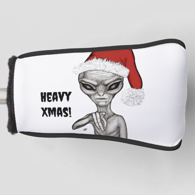 Couvre-club De Golf Mauvais Alien, Lourds Noël ! (Devant)