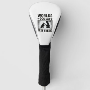 Couvre-club De Golf Meilleur Ami de l'Homme Jour de Chien Vintage