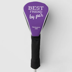 Couvre-club De Golf Meilleur Ami par Typographie Personnalisé Nom pour