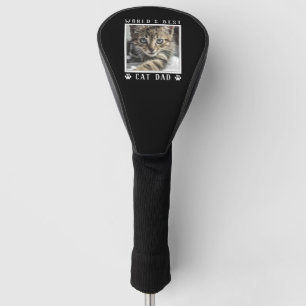 Couvre-club De Golf Meilleur Chat Papa Empreintes de pattes Pet Photo 