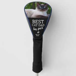Couvre-club De Golf Meilleur chat papa par Par Photo chat personnalisé