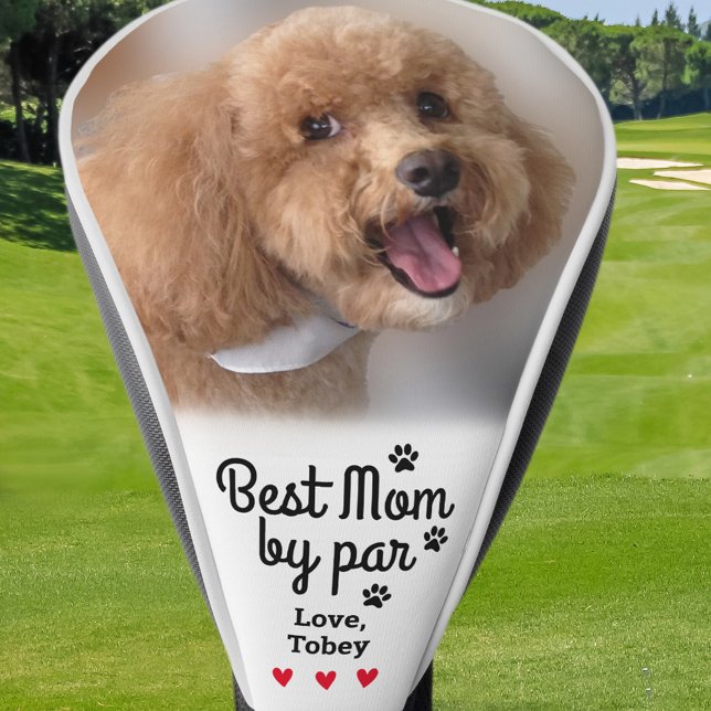 Couvre-club De Golf Meilleur Chien Maman Par Par Nom Photo Empreinte d (Best Dog Dad By Par Photo Name Paw Print Create Golf Head Cover)