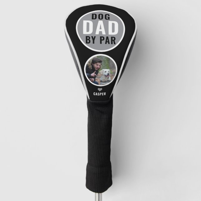 Couvre-club De Golf Meilleur Chien Papa Par Par Golf Nom Cadeau Photo  (Devant)