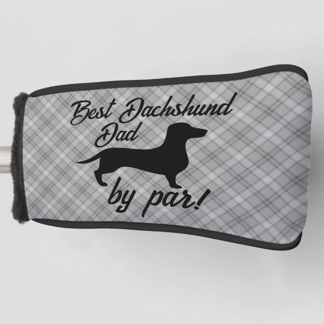 Couvre-club De Golf Meilleur Dachshund Papa par Par Putter Head Cover (Devant)