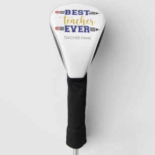 Couvre-club De Golf Meilleur enseignant personnalisé jamais - Cadeau C