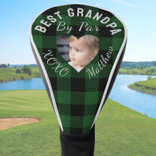 Couvre-club De Golf Meilleur Grand-Papa Photo Personnalisé Enfants Pla