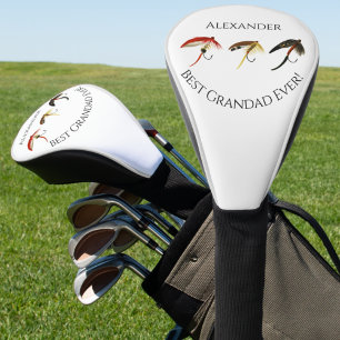 Couvre-club De Golf Meilleur Grand-Père Jamais ! Pêcheurs à la mouche