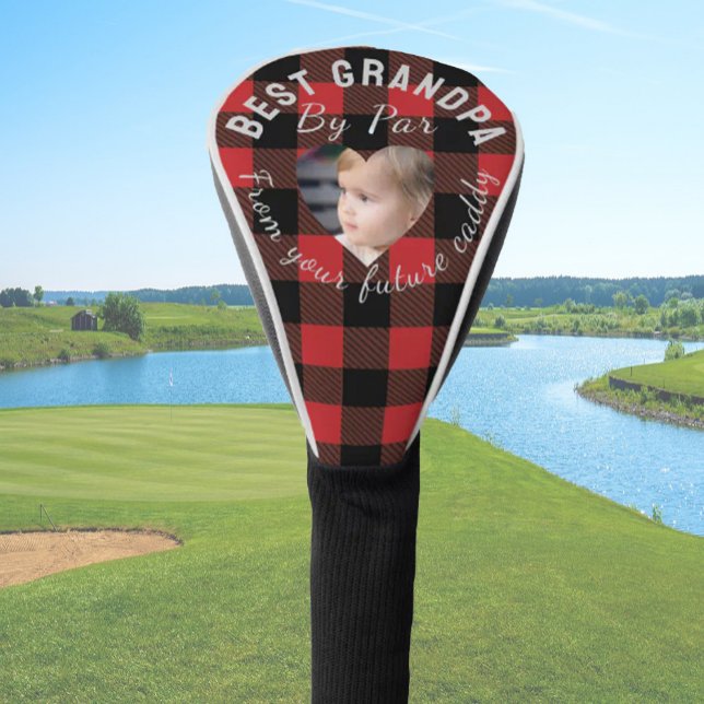 Couvre-club De Golf Meilleur Grand-Père Personnalisé Enfants Photo Red (Créateur téléchargé)