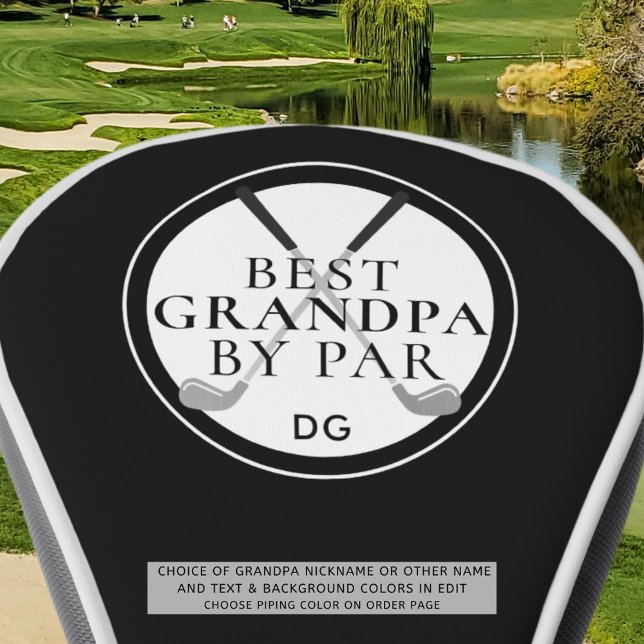 Couvre-club De Golf MEILLEUR GRANDPA PAR PAR Monogramme Nom Clubs (Créateur téléchargé)