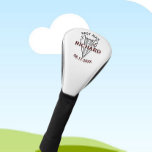 Couvre-club De Golf Meilleur Mariage Personnalisé Nom Date Cadeau<br><div class="desc">Cette couverture de tête de golf unique est conçue comme un cadeau pour votre Best Man. Dispose d'une couche unique du nom qui lui donne la sensation de profondeur. Le texte dit "Meilleur homme" avec la date de l'événement. Excellente façon de le remercier d'avoir fait partie de votre fête de...</div>