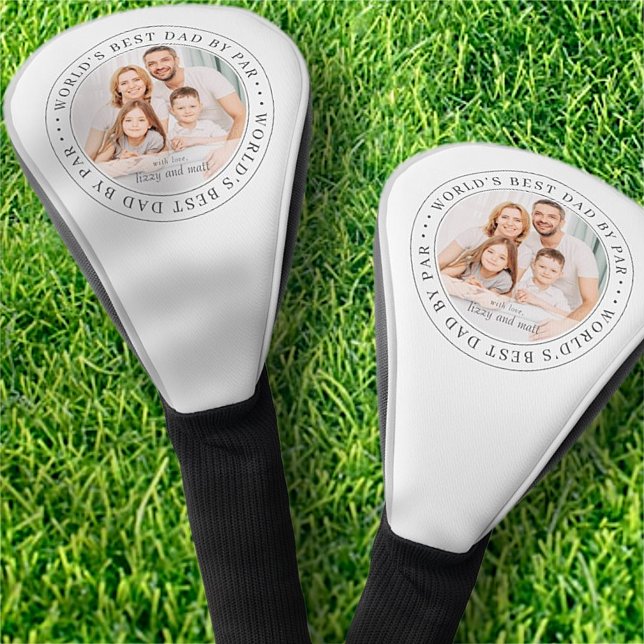 Couvre-club De Golf Meilleur papa du monde par Par Par Classic Simple  (Créateur téléchargé)