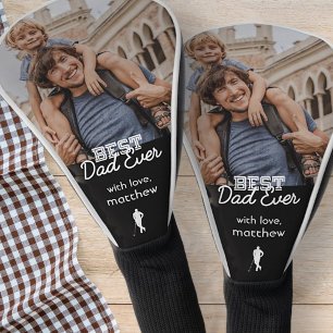 Couvre-club De Golf Meilleur Papa Jamais Moderne Cool Broderie Photo P