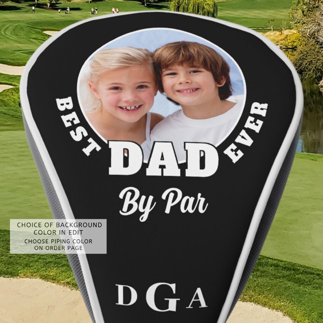Couvre-club De Golf MEILLEUR PAPA JAMAIS PAR PAR Photo Monogramme Coul (Créateur téléchargé)