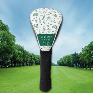 Couvre-club De Golf Meilleur Papa Par Golf Papa Noms Personnalisés Des