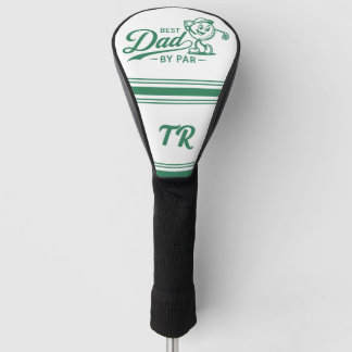 Couvre-club De Golf Meilleur Papa par Par Monogramme Initiales Rétro D